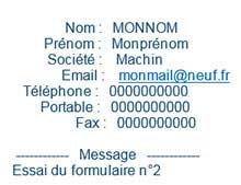 2eme formulaire de contact